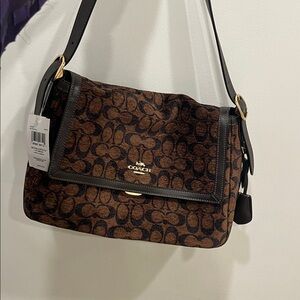 Coach Etta flap Signature brown